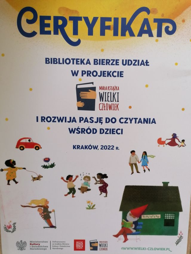 na fioletowym tle certyfikat