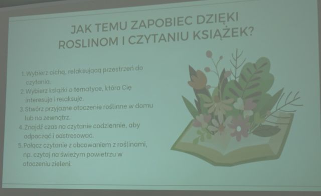 zdjęcie z prezentacji o roślinach i czytaniu