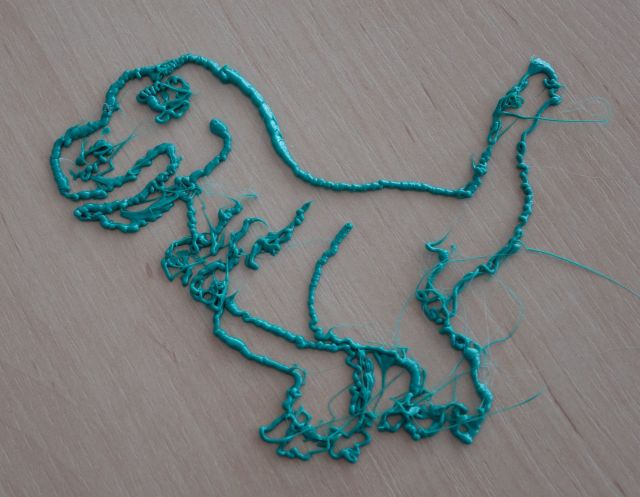 dinozaur wydrukowany długopisem 3D