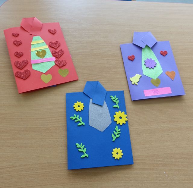 3 laurki wykonane przez dzieci