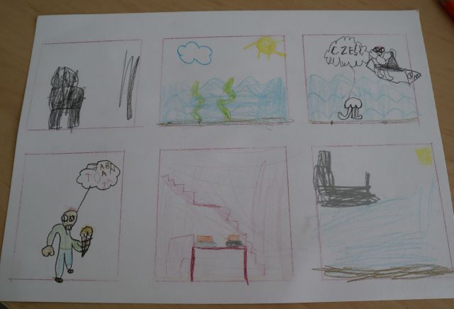 komiks narysowany przez dziecko