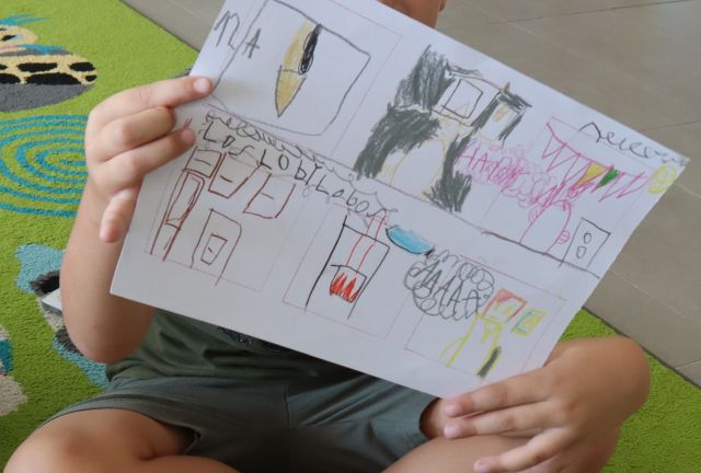 komiks wykonany przez dziecko