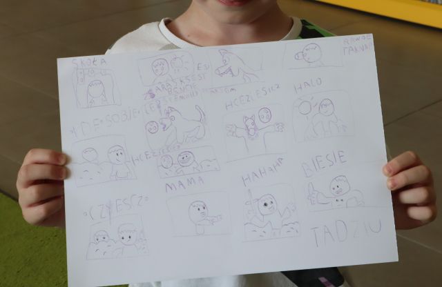komiks wykonany porzez dziecko