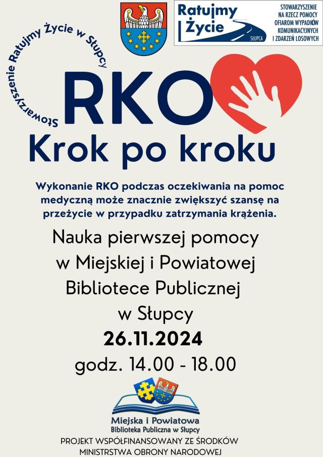 Kremowy Czerwony Schludny Korporacyjny Pierwsza Pomoc RKO Plakat – zdrowie