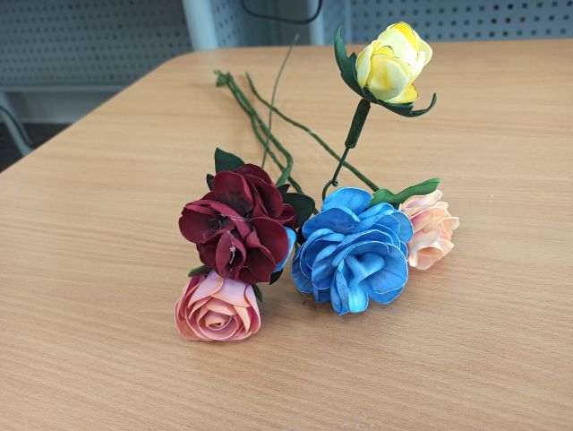 5 kwiatów z foamiranu